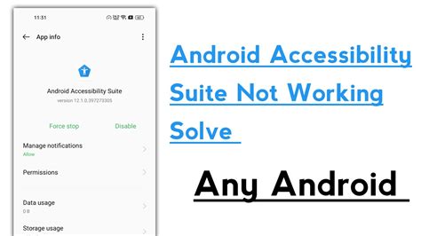 Android Accessibility Suite Not Working Problem Solve In Any Android
