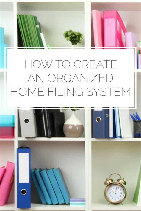 Home Filing System Template