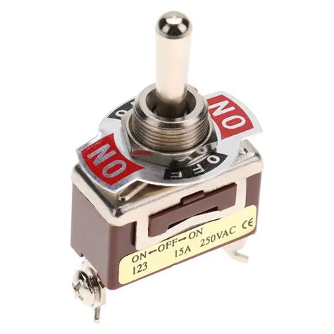 Pcs On Off On Momentary Toggle Switch Spdt Pin Mm A Vac