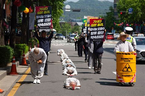South Korea Protests Against Fukushima Nuclear Dump Abs Cbn News