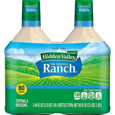 Store, refrigerated, in an airtight glass jar up to 1 month. Hidden Valley The Original Ranch Dressing (40 fl. oz., 2 ...