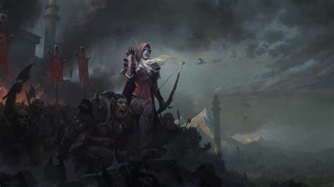 Sylvanas Windrunner Orc Woman Warrior World Of Warcraft Wallpaper