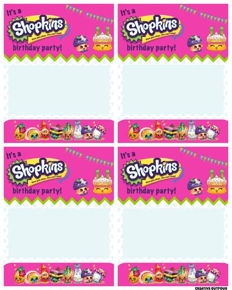A Shopkins Birthday Party Creative Outpour
