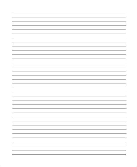 Printable Notebook Paper 9 Free Pdf Documents Download 33d