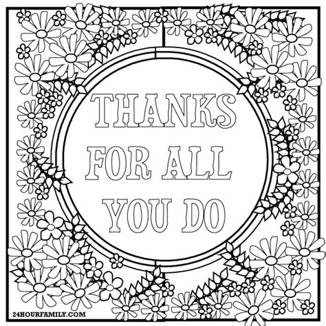 Thank You Coloring Pages Sketch Coloring Page