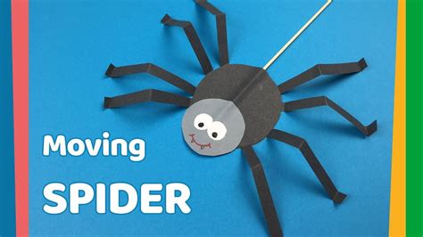 Diy For Kids Moving Spider Craft Very Easy And Fun Craft Spider