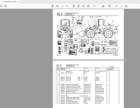 Terex Wheel Loader Skl873 0171 To 273 Radlader Parts Catalog Auto
