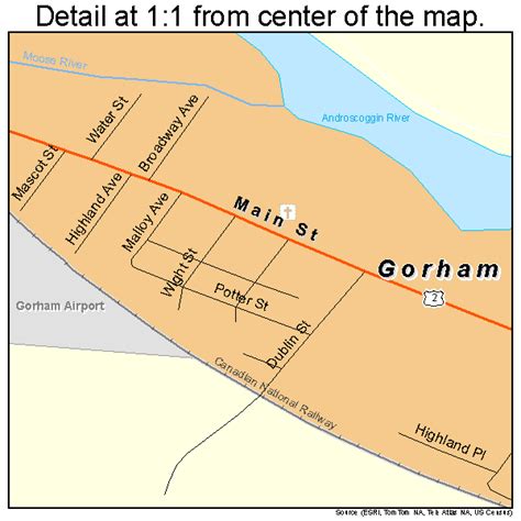 Gorham New Hampshire Street Map 3330180
