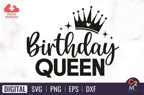 Birthday Queen Svg Queen Crown Graphic By Creative2morrow · Creative