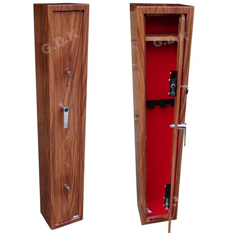 So you'd really would only want a few weapons in here. PREMIUM WOOD EFFECT 3 GUN CABINET, SHOTGUN,RIFLE CABINET ...