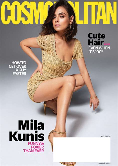 Mila Kunis Covers Cosmopolitan US Magazine August 2018 Mila Kunis