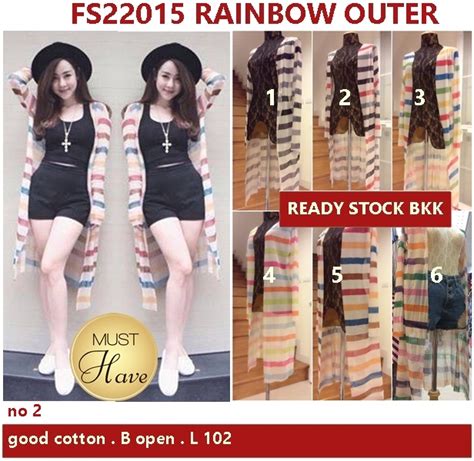 Rainbow Outer Supplier Baju Bangkok Korea Dan Hongkong Premium