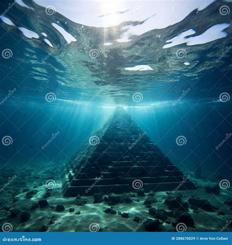 Enigmatic Submerged Pyramid: Mysterious Relic Just Beneath the Water S