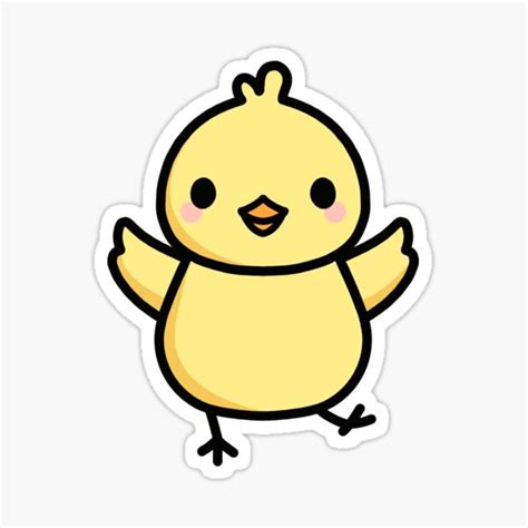 Chick Sticker For Sale By Littlemandyart Redbubble
