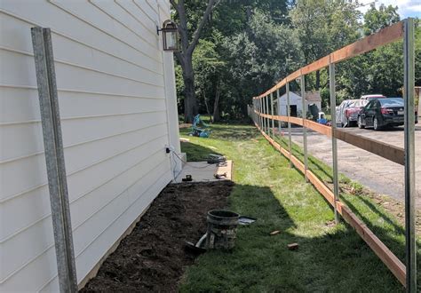 Postmaster Steel Fence Posts For Our Cedar Fence