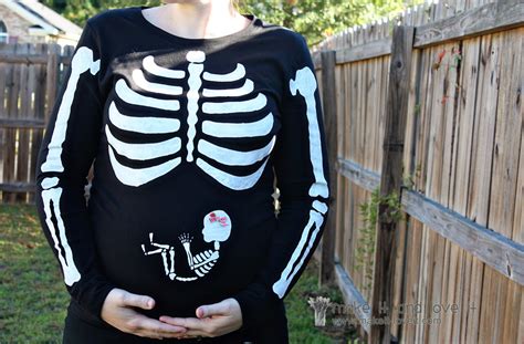 Make A Pregnant Skeleton Costume Dollar Store Crafts