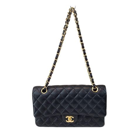 Chanel Black Classic Medium Flap Bag Baghunter