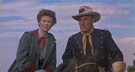 Barbara Hale And Randolph Scott From 7th Cavalry Randolph Scott