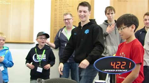We are extremely happy for you and for the title staying. A new Rubik's Cube world record has been set at 4.22 ...