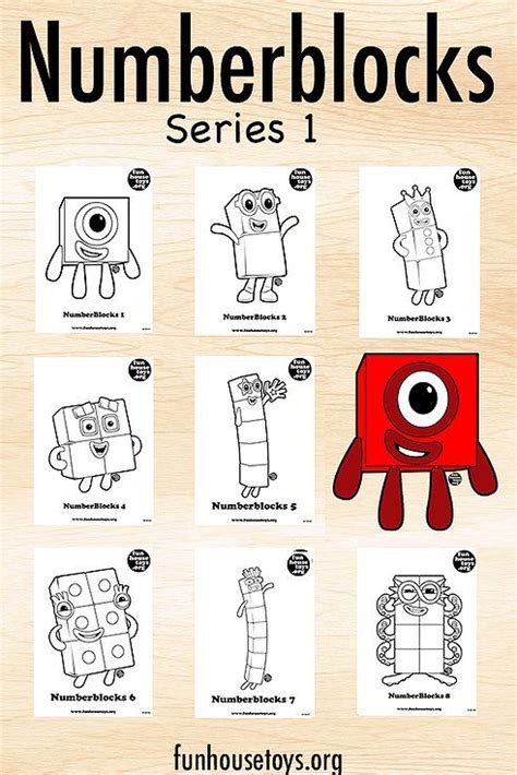 Numberblocks Series 1 Math For Kids Train Coloring Pages Activities