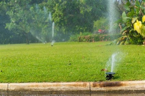 Au lieu de pulvériser l'herbe avec un tuyau, installer un système de gicleurs pelouse terrain qui fournit des. How To: Install an Underground Sprinkler System | Sprinkler, Lawn sprinkler system, Lawn care ...