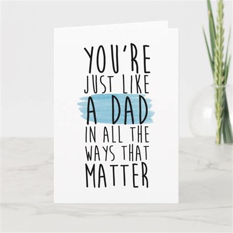 Step Dad Fathers Day Card
