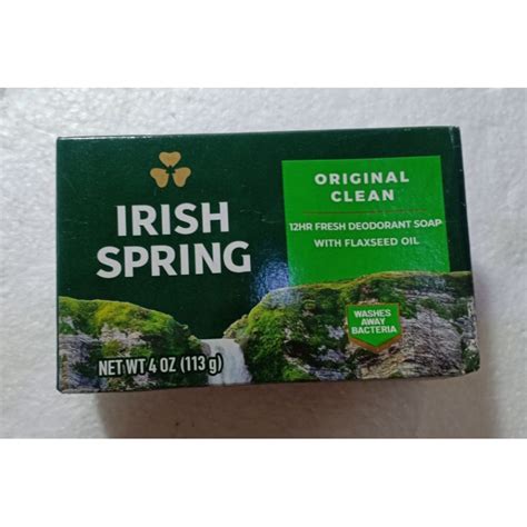 Irish Spring Original Clean Fresh Deodorant Soap 4oz 113g Shopee