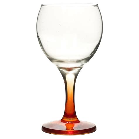 coloured 6pc set 210ml cocktail stem wine glasses red white wedding dinner party ebay
