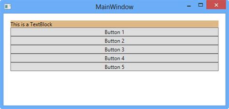 Stackpanel In Wpf