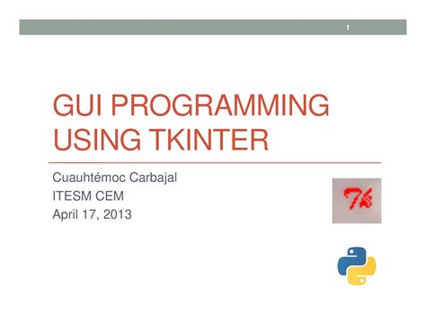 Calaméo Gui Programming Using Tkinter