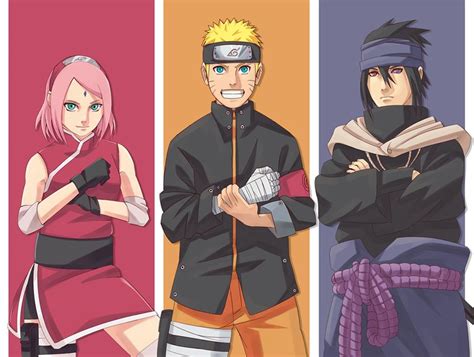 Team 7 Naruto Shippuden Naruto And Sasuke Naruto Team 7 Team 7