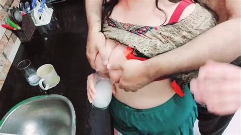 After Drinking Milk From Indian Maids Big Tits Fucking Her Tight Ass