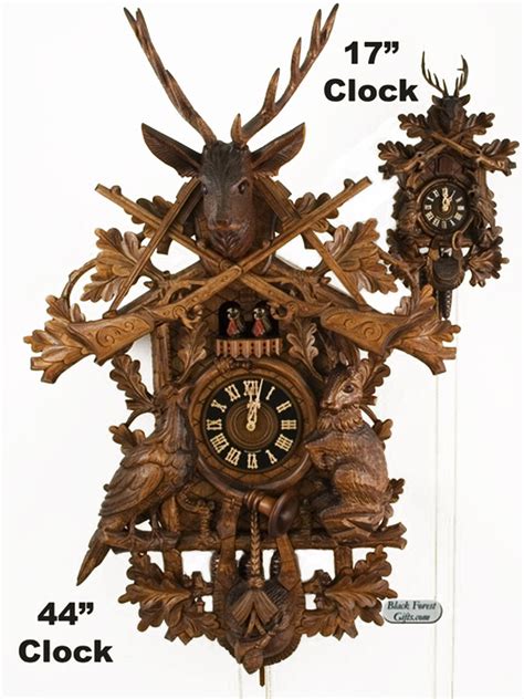 8634 9tnu Hones Large 8 Day Hunters Cuckoo Clock