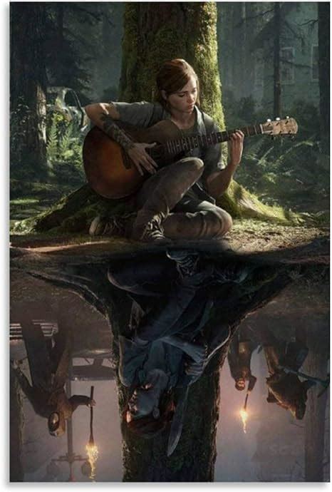 The Last Of Us Part 2 Póster De Ellie Tocando Guitarra Decoración De Pared Para Dormitorio