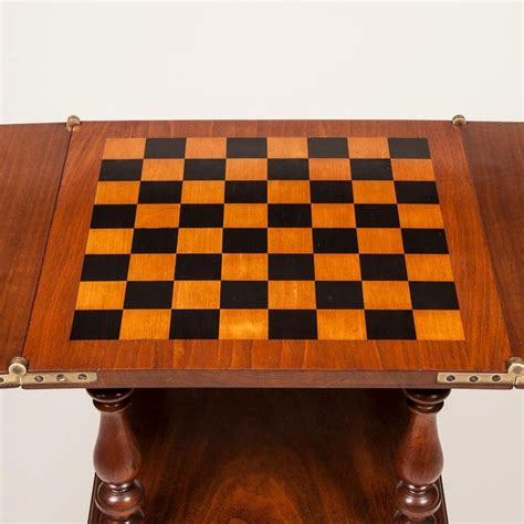 Walnut Folding Chess Table For Sale At 1stdibs