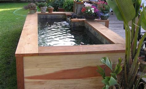 Wooden Outdoor Raised Ponds Raised Ponds Landscaping And Outdoor
