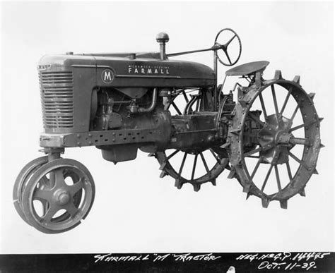 Experimental Farmall M Tractor Photograph Wisconsin Historical