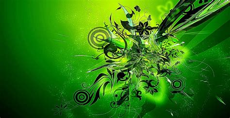 Cool Green Abstract Wallpapers Wallpapersafari