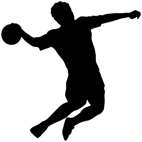 Dodgeball Player In Mid Air Sticker