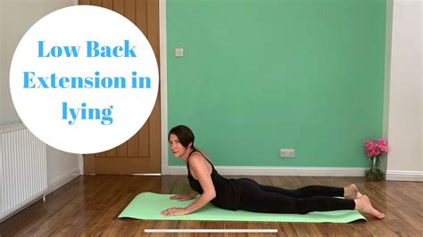 Low Back Extension In Lying Youtube