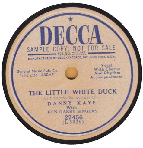 Danny Kaye The Little White Duck I Taut I Taw A Puddy Tat 1951