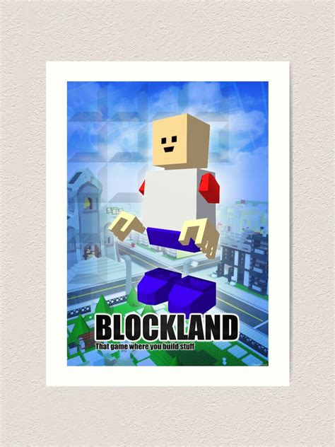 Blockland Poster Art Print For Sale By Leetzero Redbubble