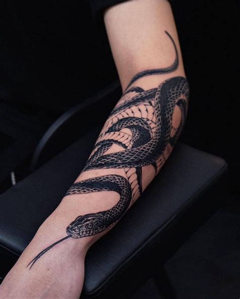 15 Best Snake Half Sleeve Tattoo Designs Petpress Around Arm