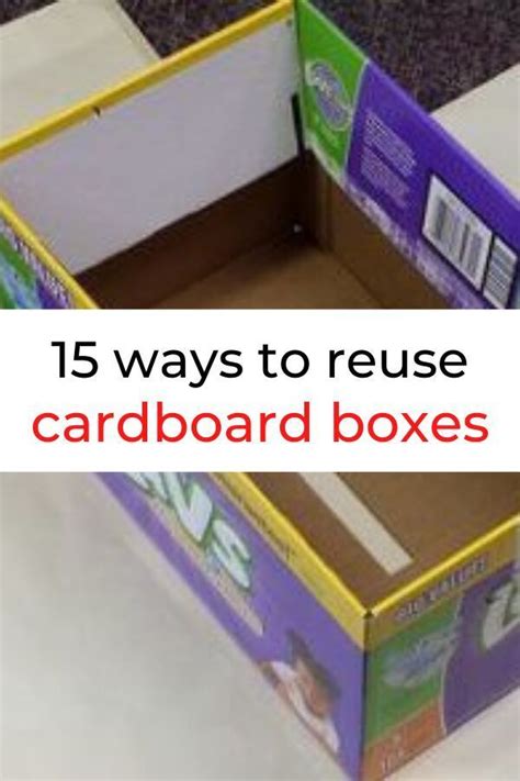 15 Creative Ways To Reuse A Cardboard Box Diy Ideas Cardboard Box Diy