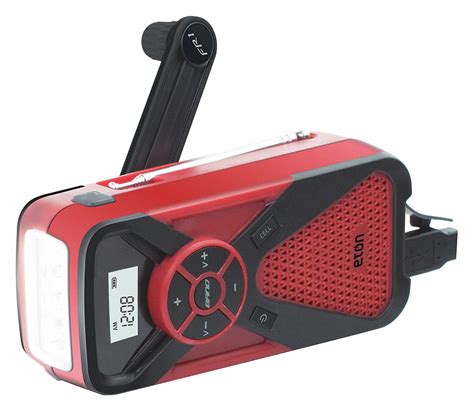 Table Top Weather Radio Red Am Fm Noaa Grainger