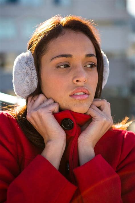 Calm Women In The Cold Stock Image Image Of Female Serious 65394939