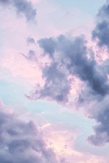 Dreamy Lavender Purple Clouds Poster By Newburyboutique