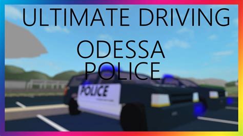 Roblox Ultimate Driving Odessa