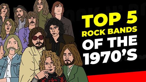 Top 5 Rock Bands Of The 1970s Youtube