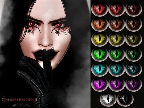 Sims 4 Darkness Demon Eyes By Msqsims At Tsr Cc The Sims